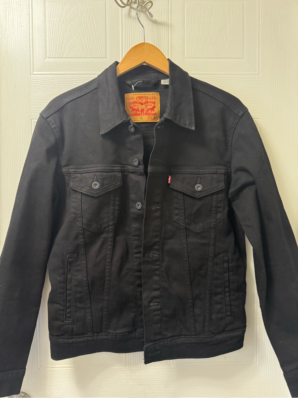 Womens  Black Denim Bomber Jacket